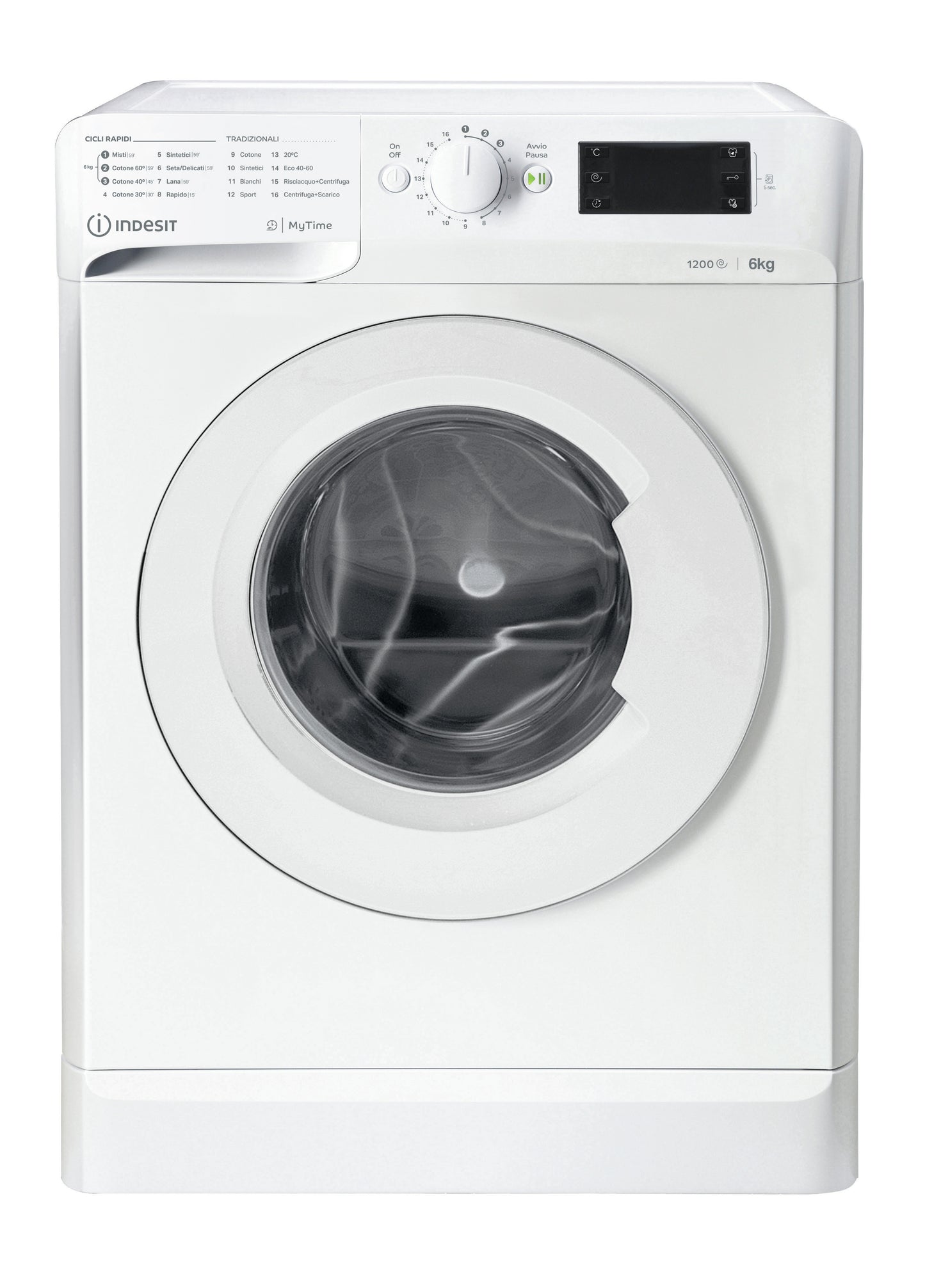 INDESIT LAVATRICE 6KG MY TIME SLIM F 1200GIRI MTWSE 61251 W IT