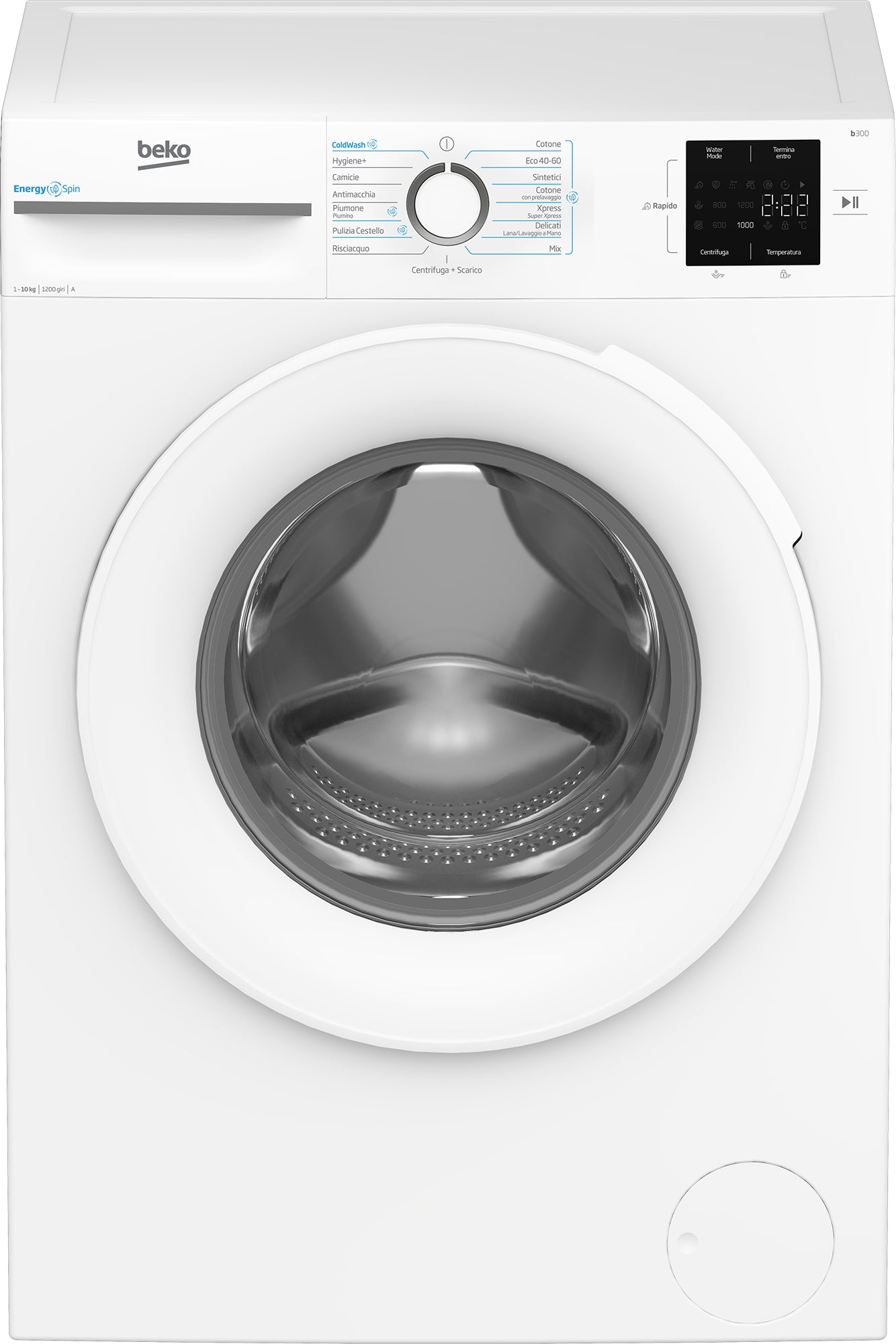 BEKO LAVATRICE 10KG INVERTER ENERGYSPIN VAPORE A 1200GIRI BMWU31021W