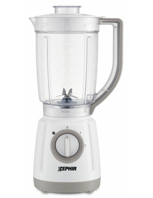 ZEPHIR FRULLATORE 1,5LT LAMA ACCIAIO 2VEL. 800W BIANCO ZHC495
