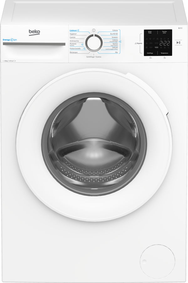 BEKO LAVATRICE 10KG INVERTER ENERGYSPIN VAPORE A 1200GIRI BMWU31021W